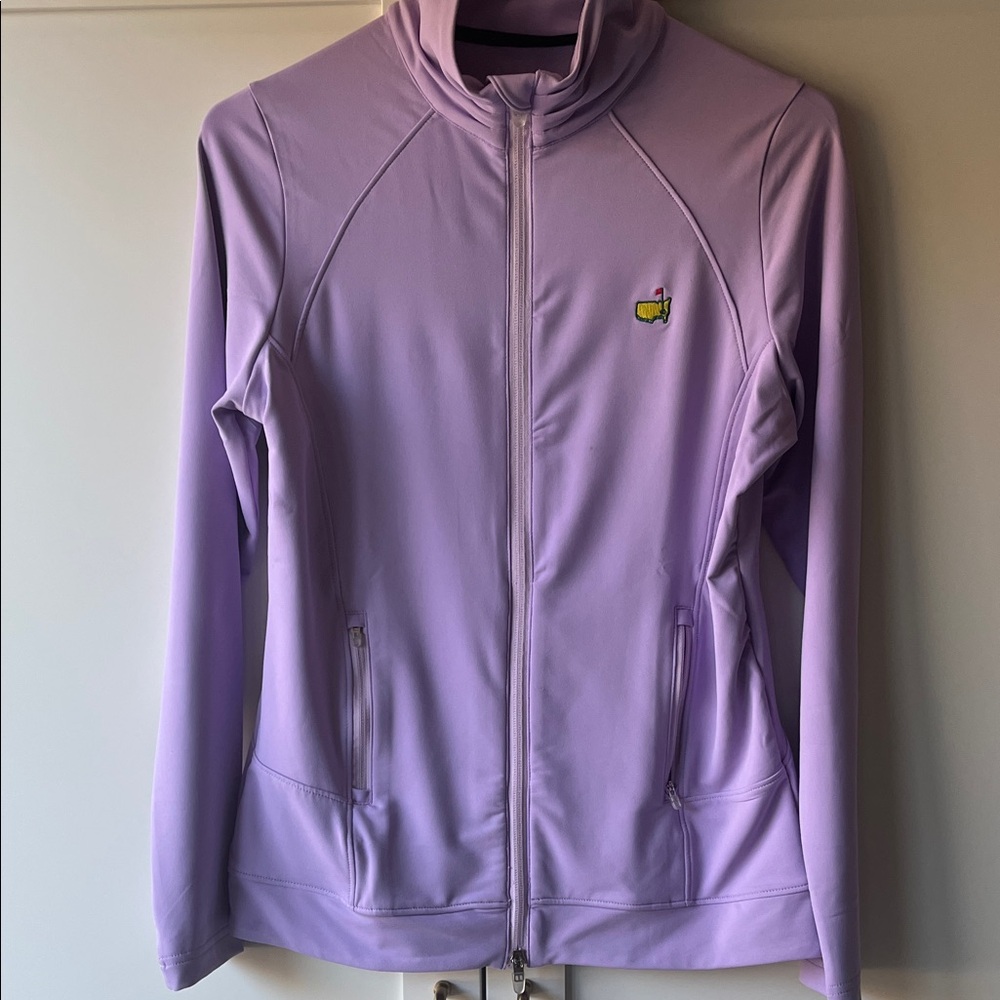 Lavender Full-zip golf jacket with Masters logo